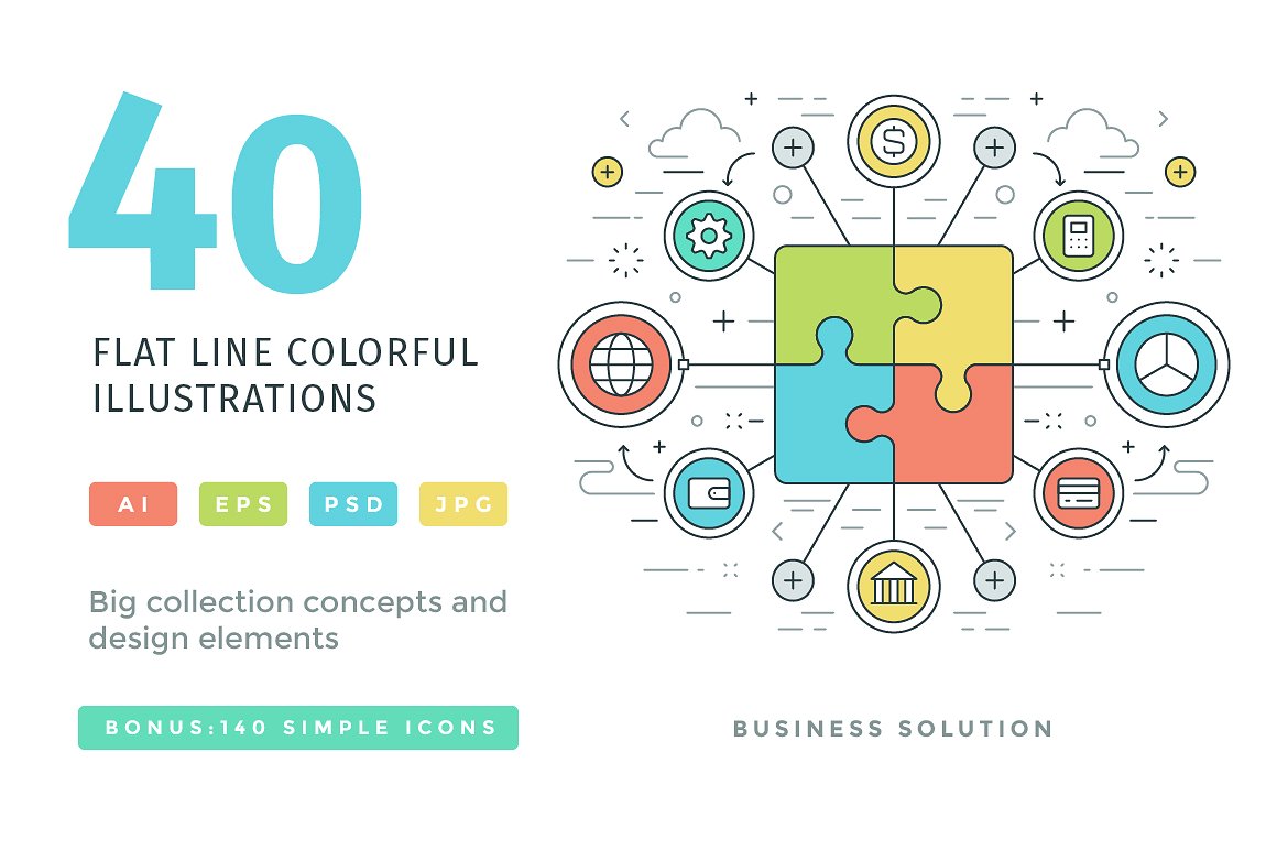 40 Flat line concepts