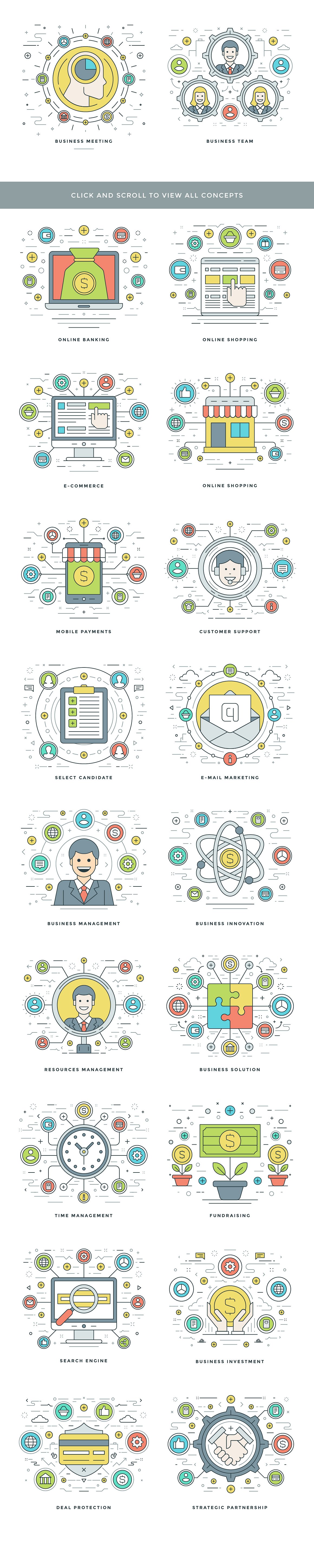 40 Flat line concepts