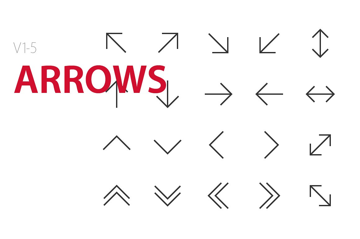 100 Arrows UI icons