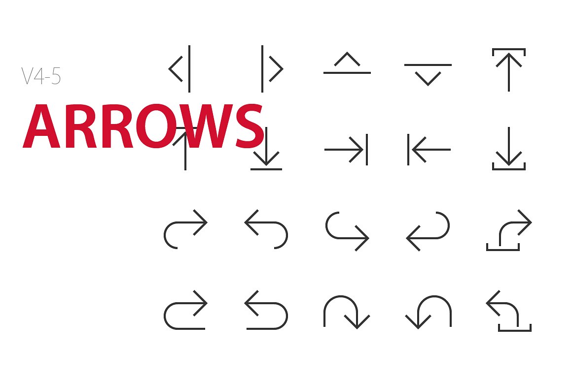 100 Arrows UI icons