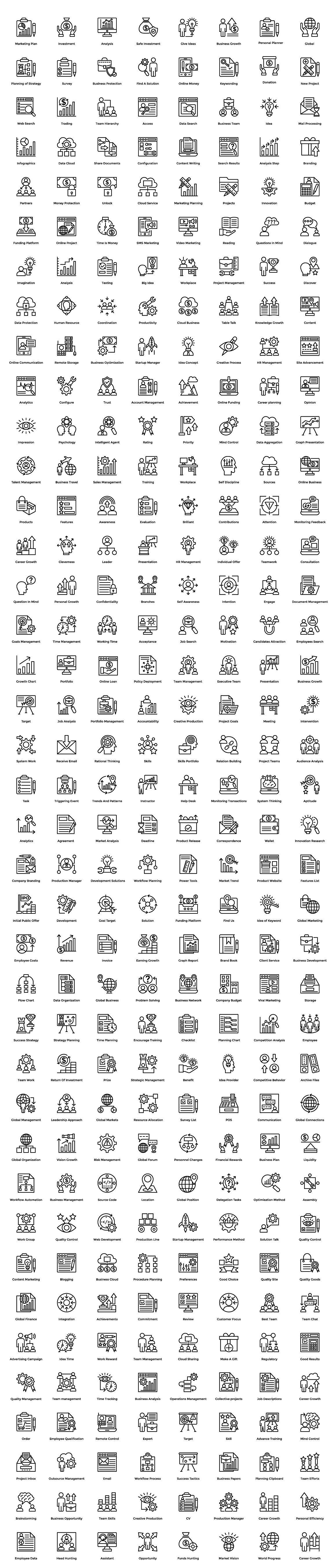 624 Project Management Icons