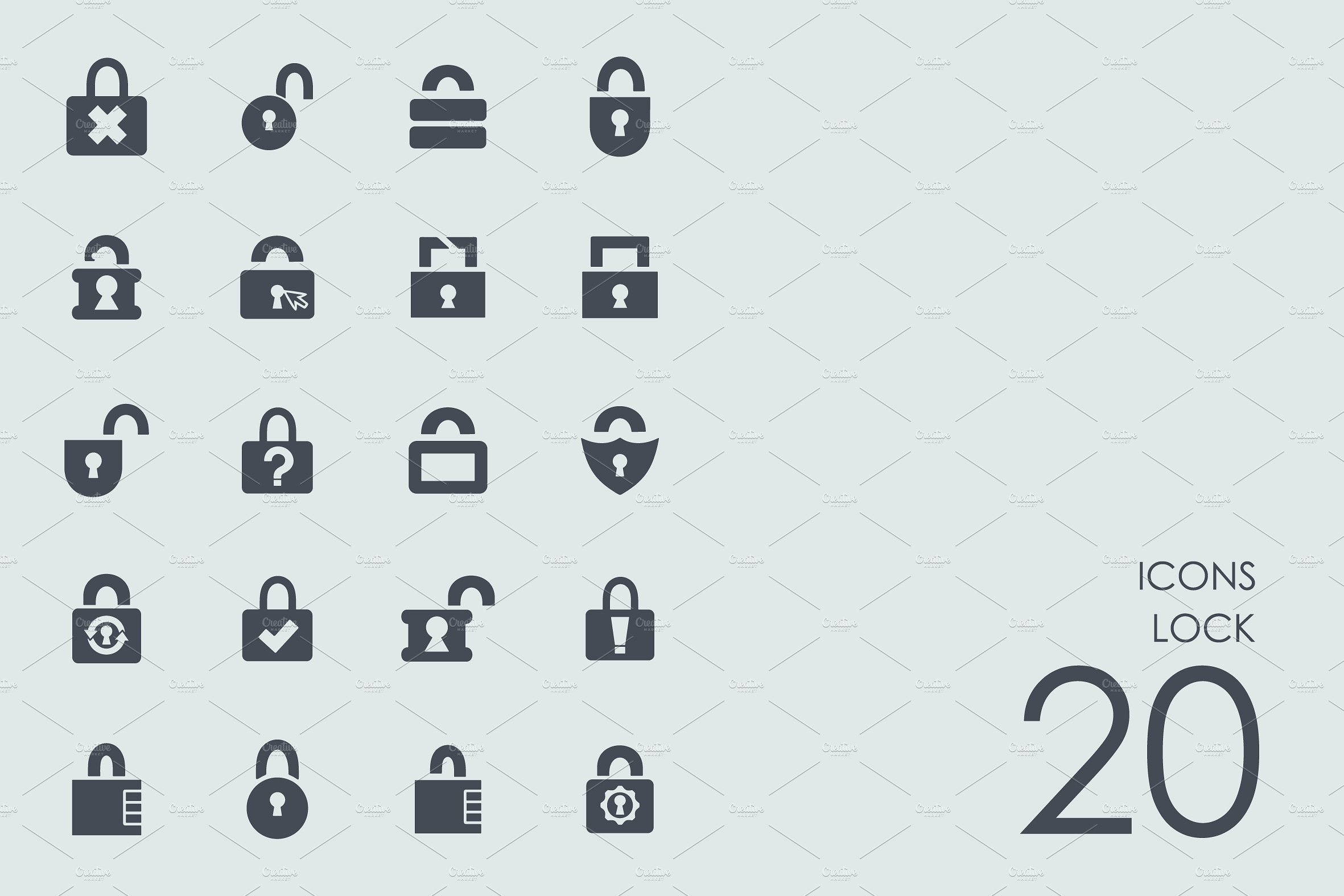 Lock icons