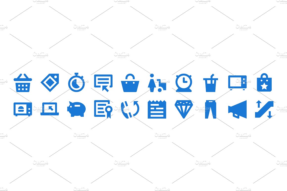 125 Shopping and Retail Icons