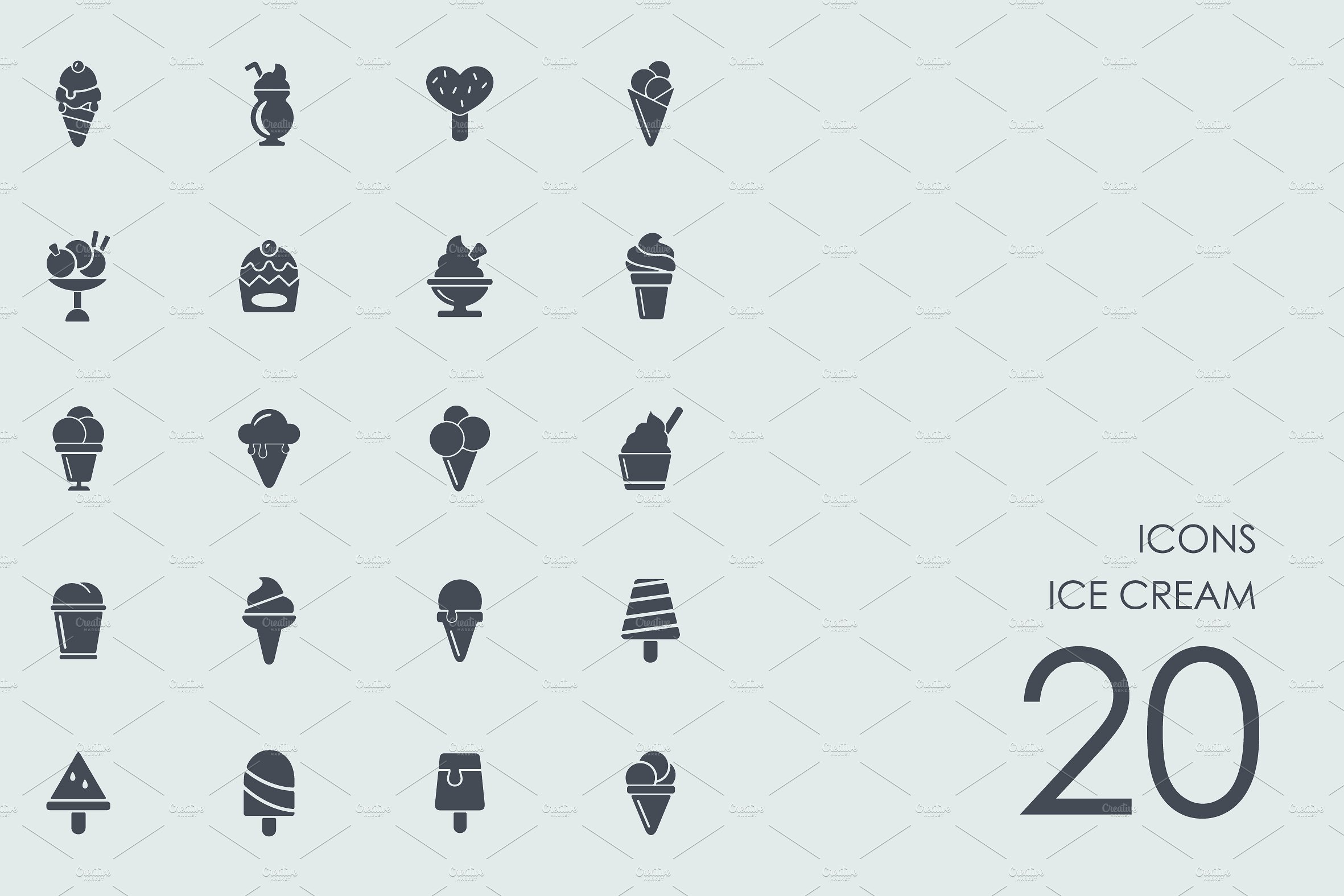 Ice cream icons