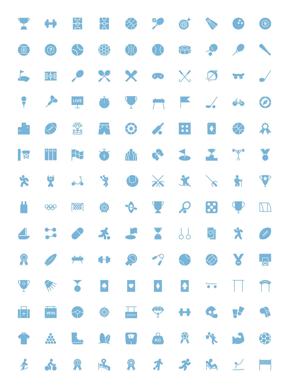 125 Sports Vector Icons