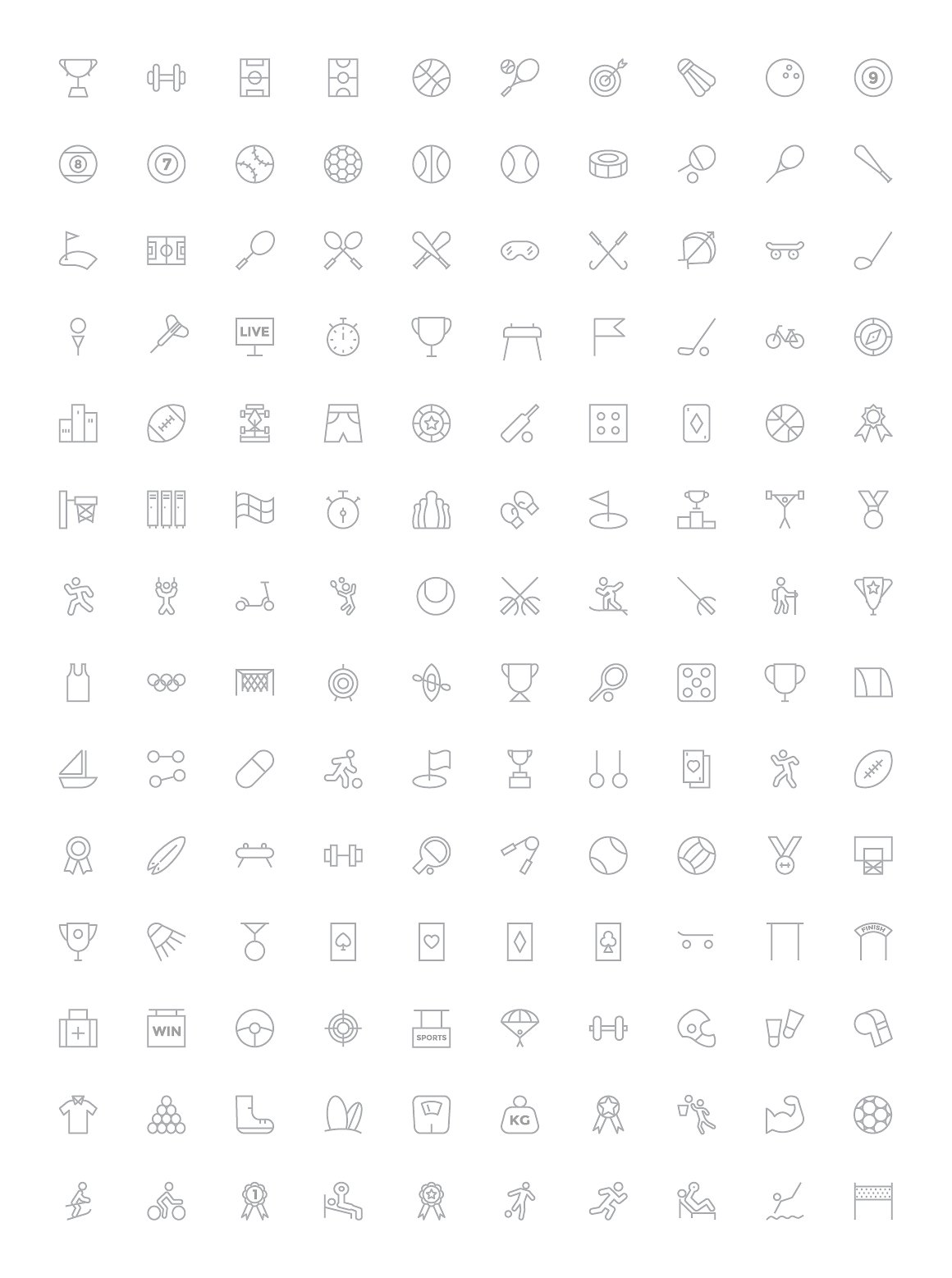 125 Sports Vector Icons