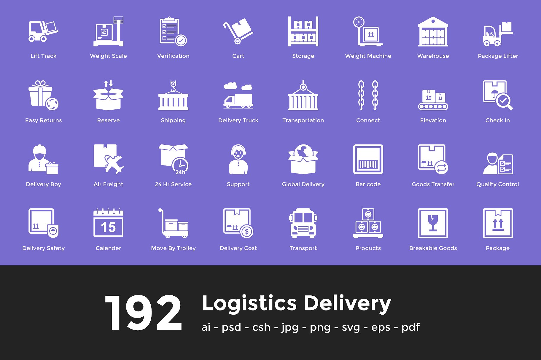 192 Logistics Delivery Vector