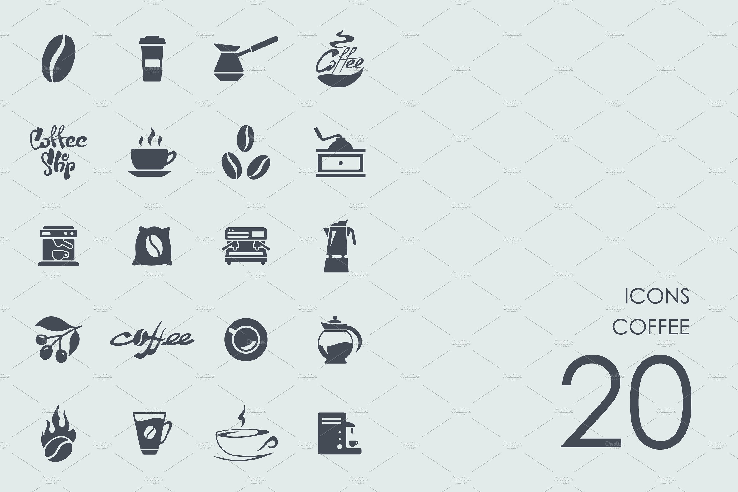 Coffee icons