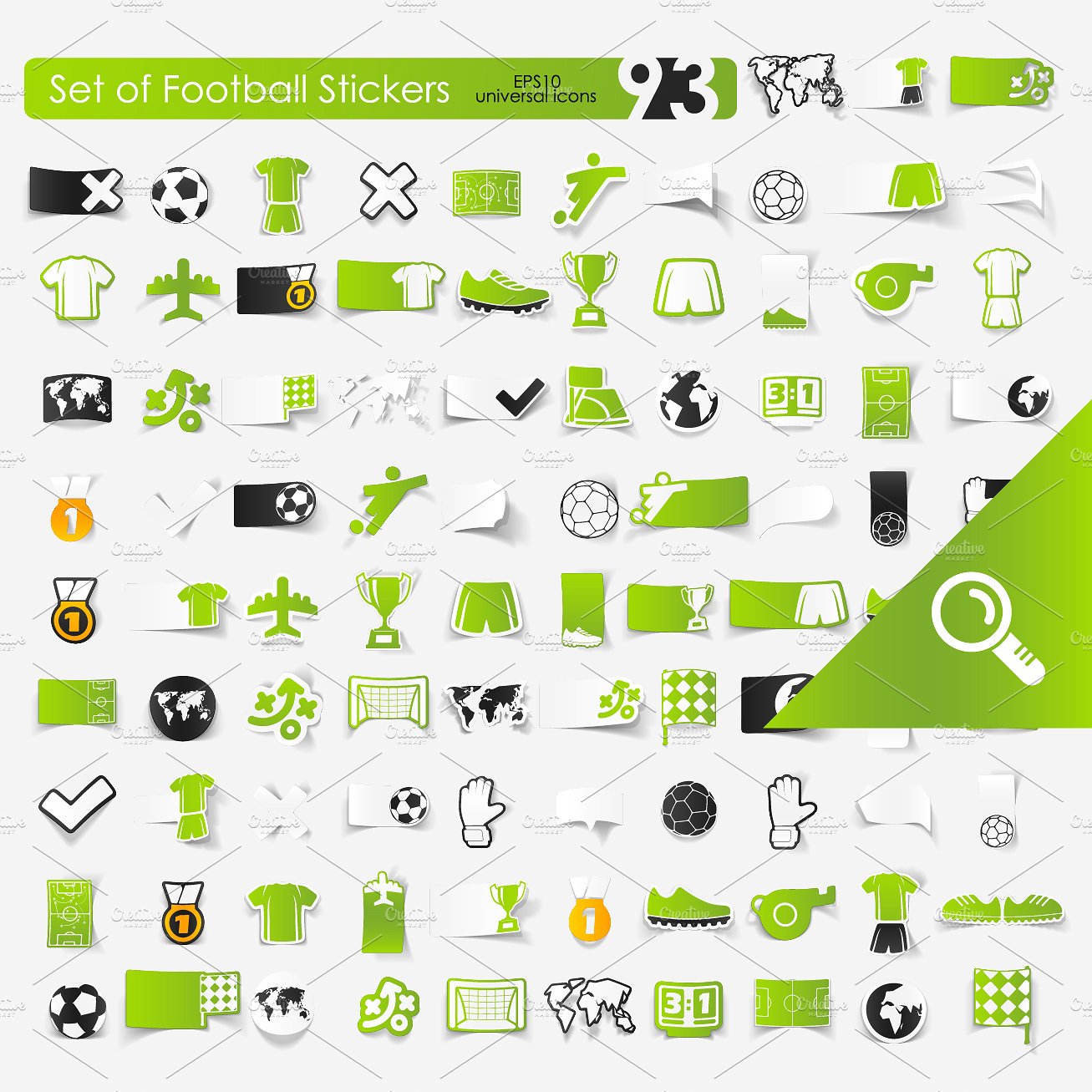 93 FOOTBALL stickers