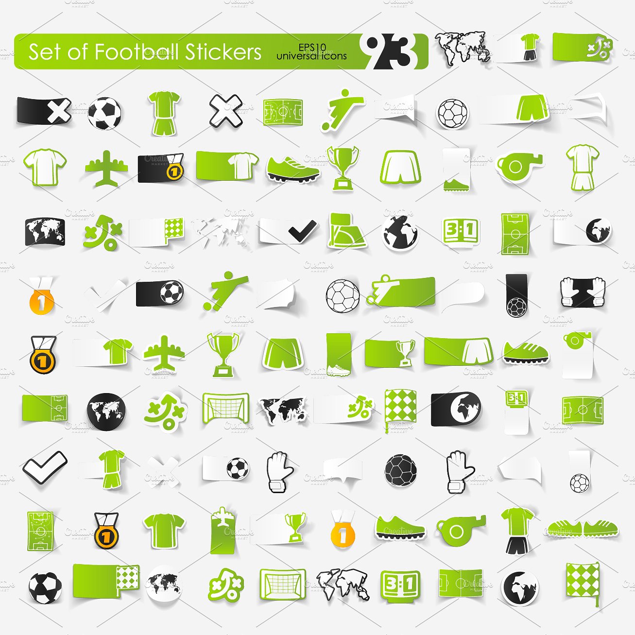 93 FOOTBALL stickers