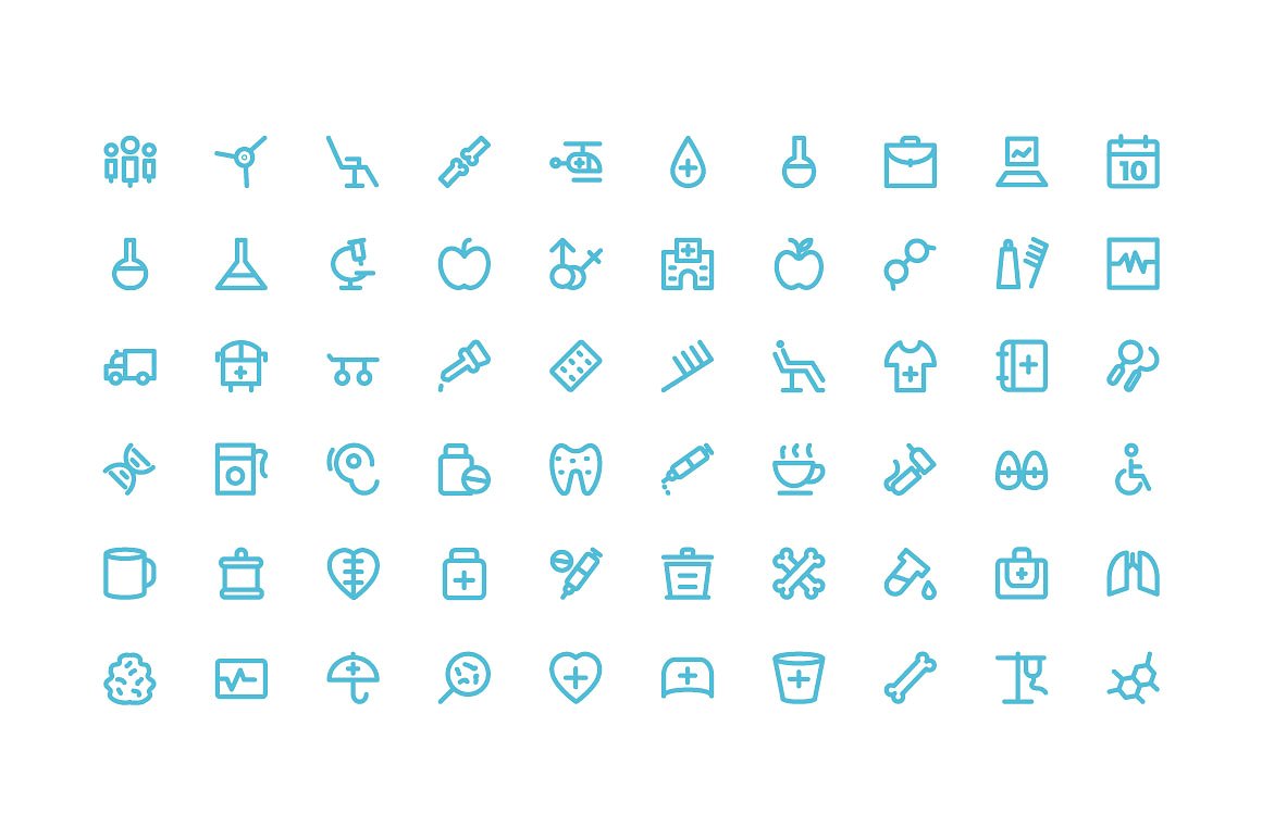 250 Medical and Health Icons