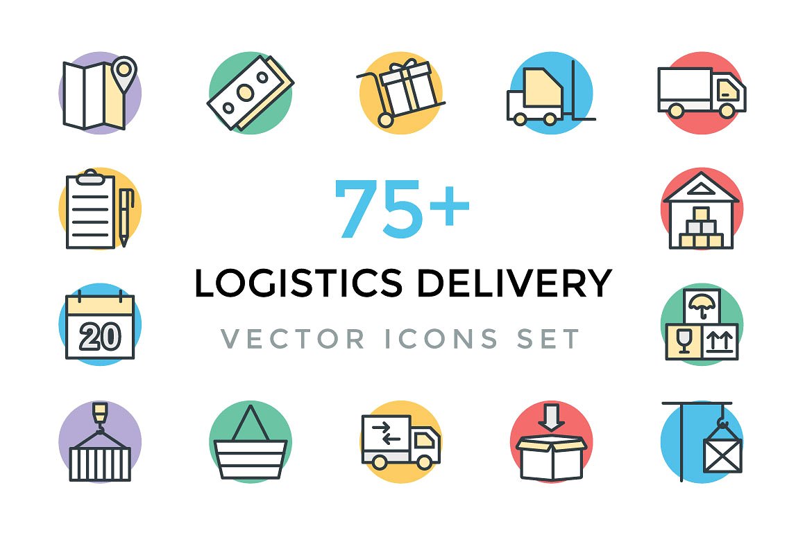 75 Logistics Delivery Vector