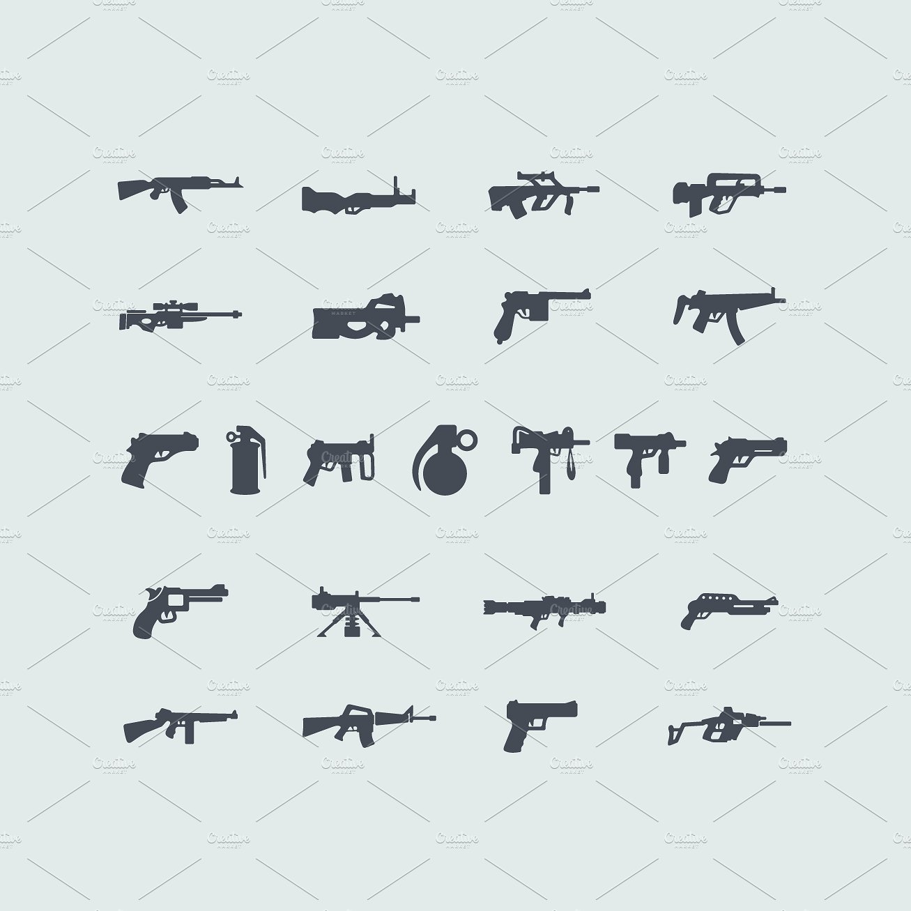 23 fire weapon icons