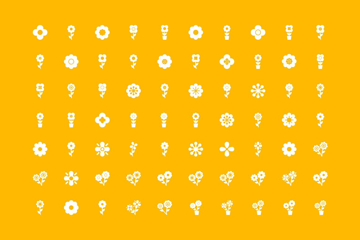 175 Flowers Vector Icons