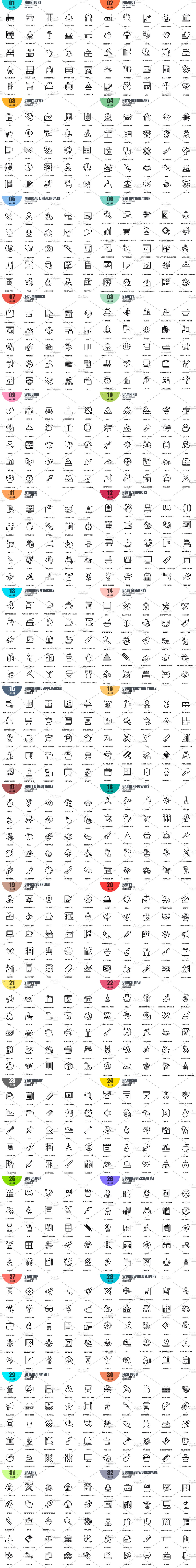 Line Web Icons