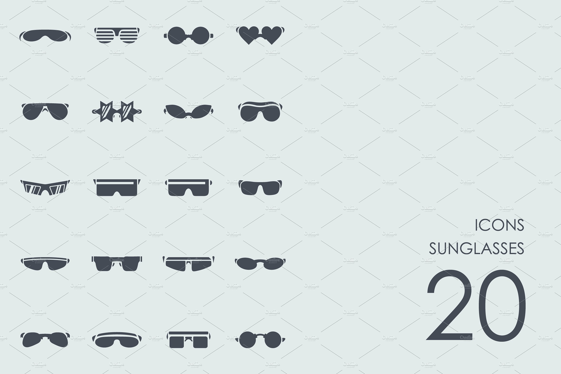 Sunglasses icons