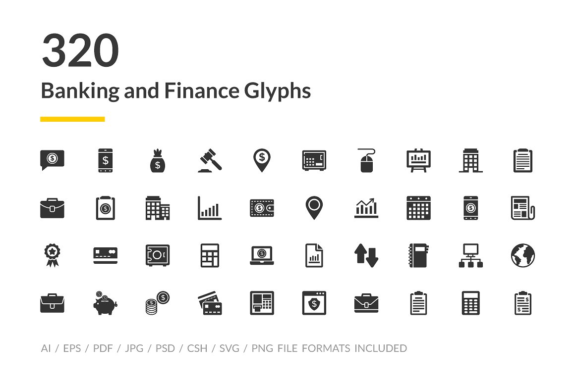 320 Banking and Finance Icons