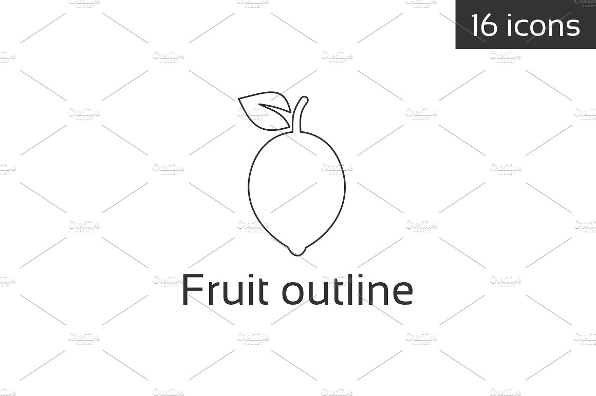 Fruit outline