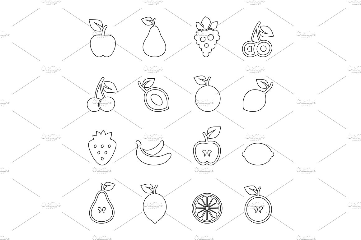 Fruit outline