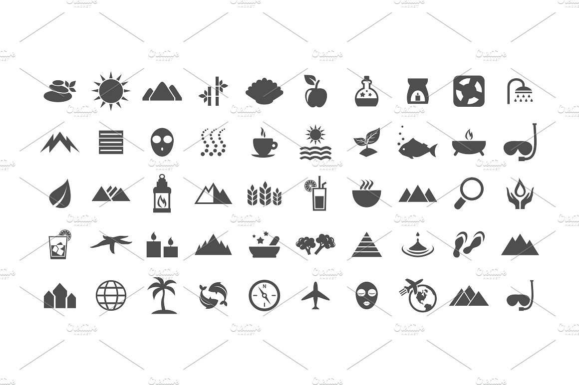 Collection spa icons