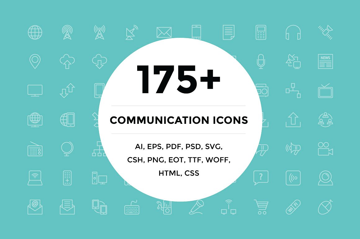 175 Communication Icons