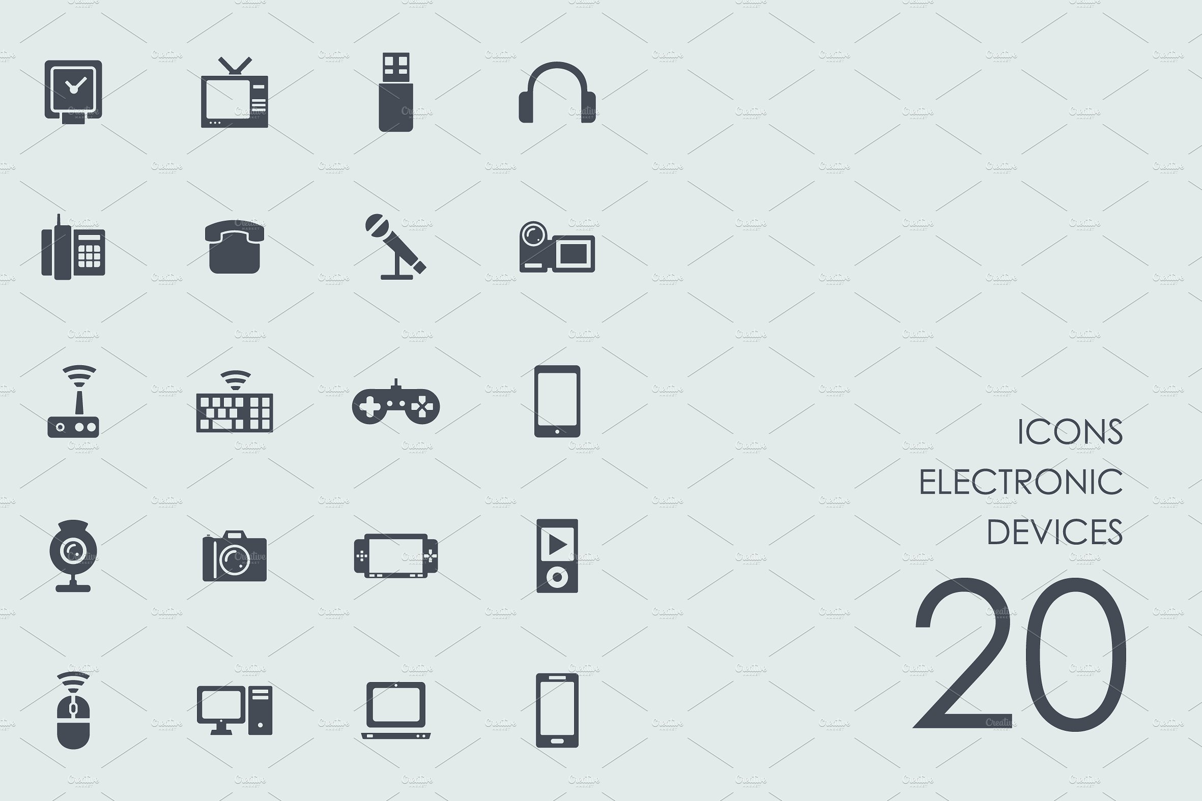 Electronic devices icons