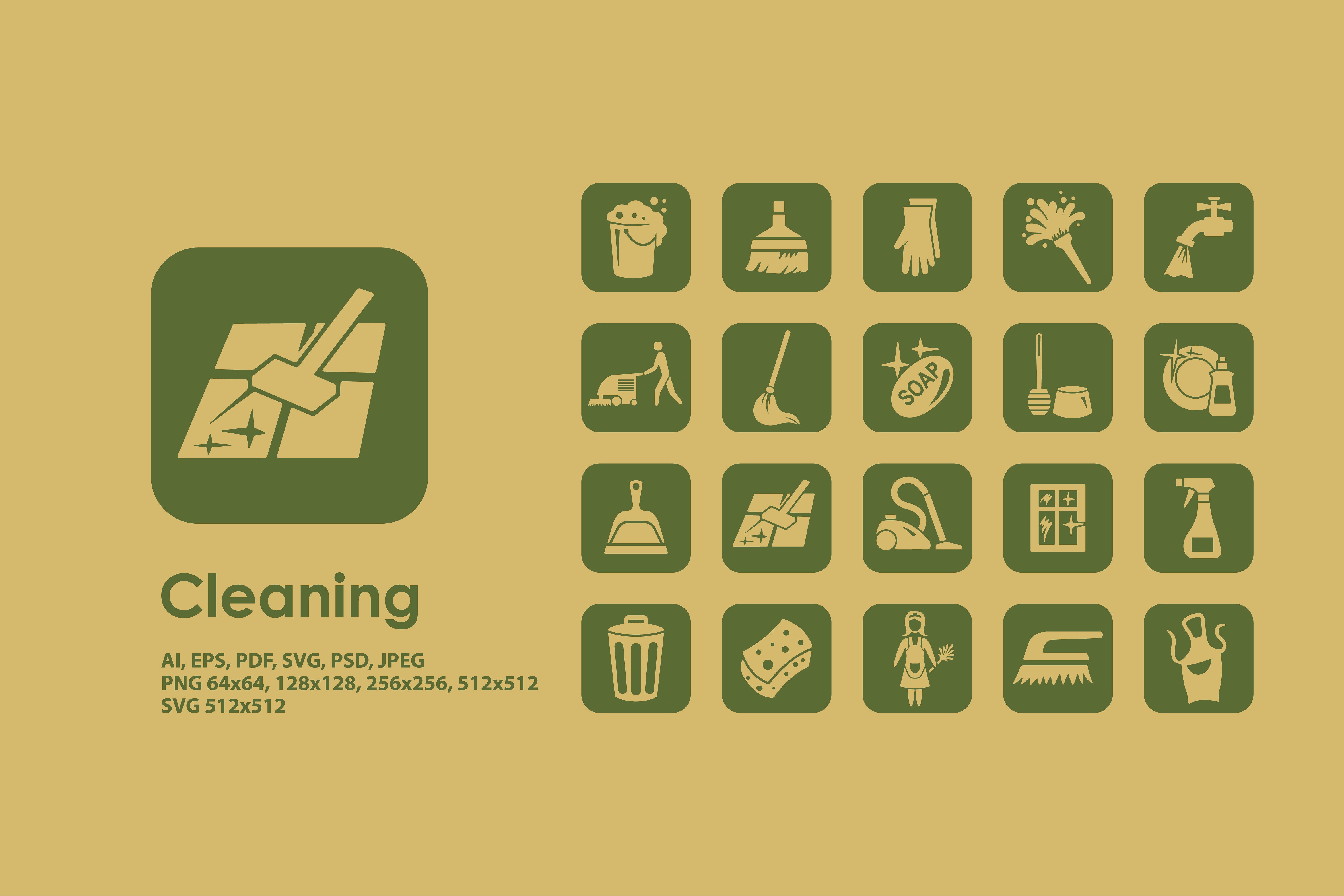 Cleaning icons