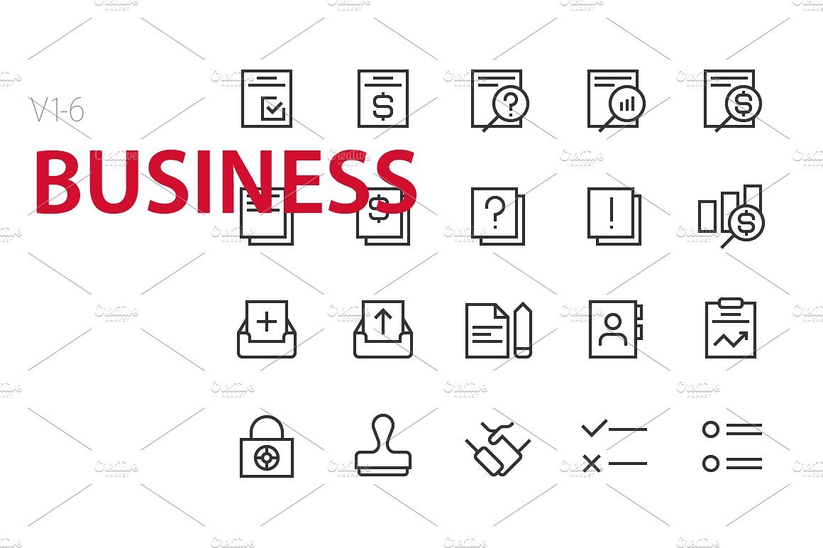 120 Business UI icons