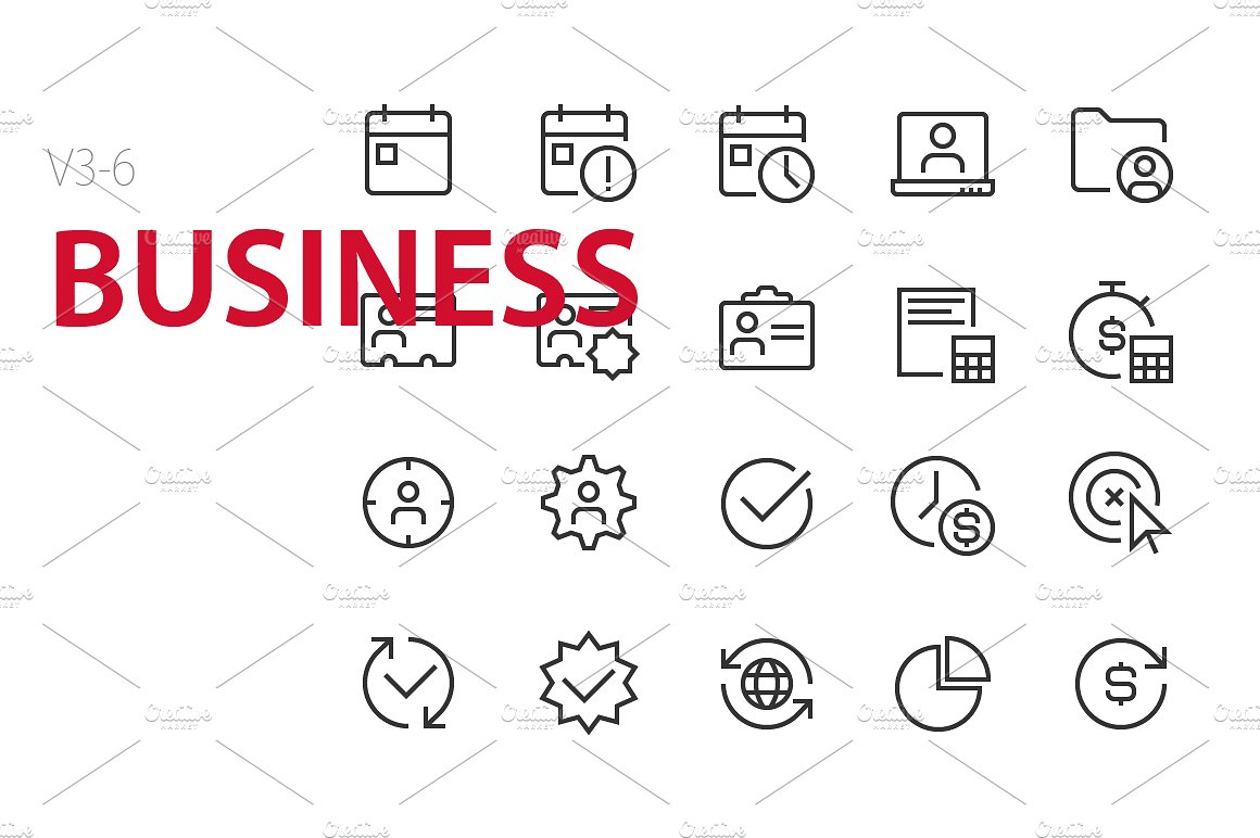 120 Business UI icons