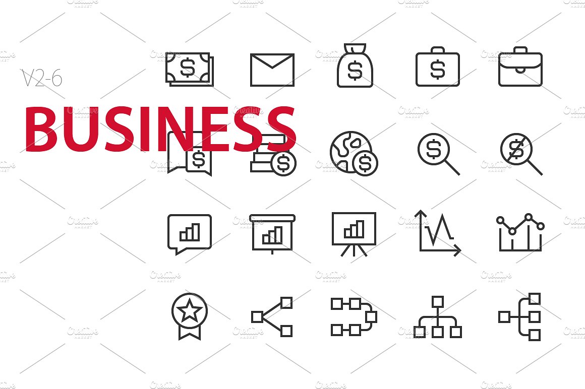 120 Business UI icons