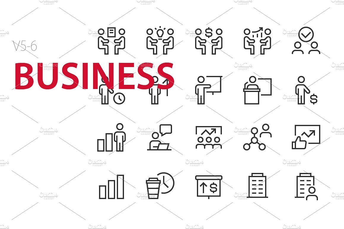 120 Business UI icons