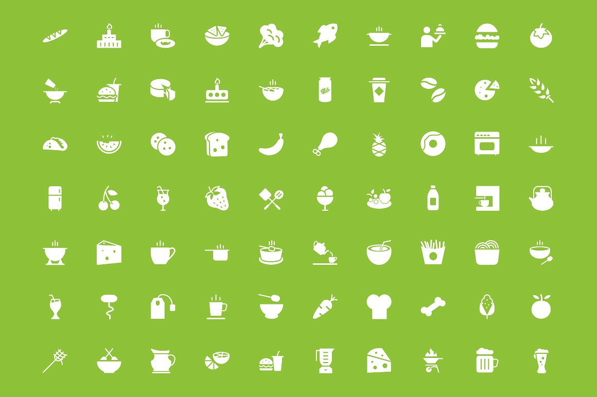 300 Food Vector Icons