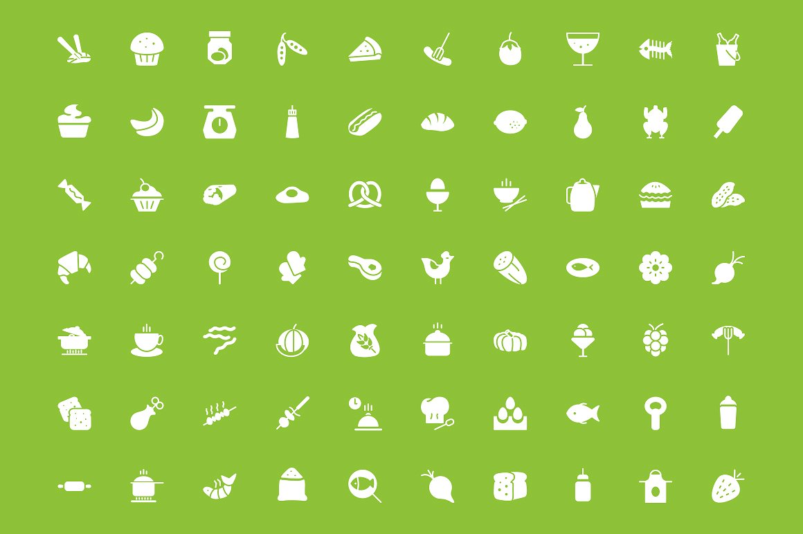 300 Food Vector Icons