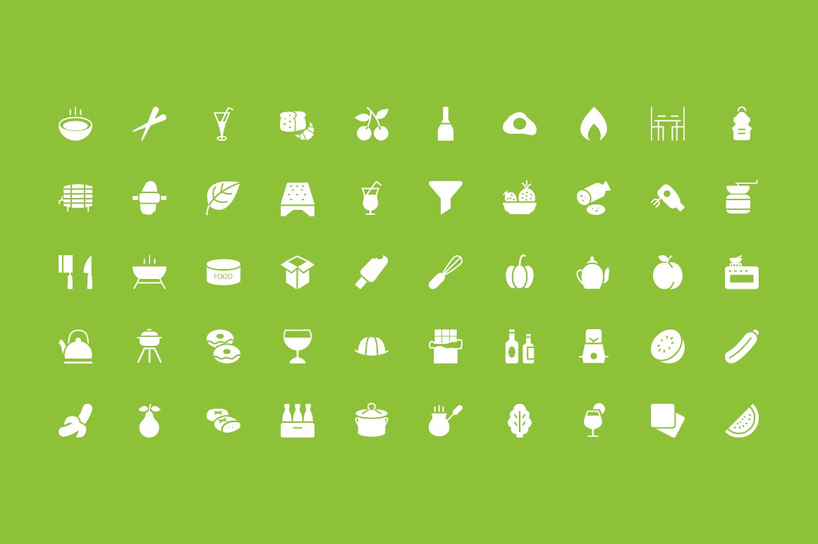 300 Food Vector Icons