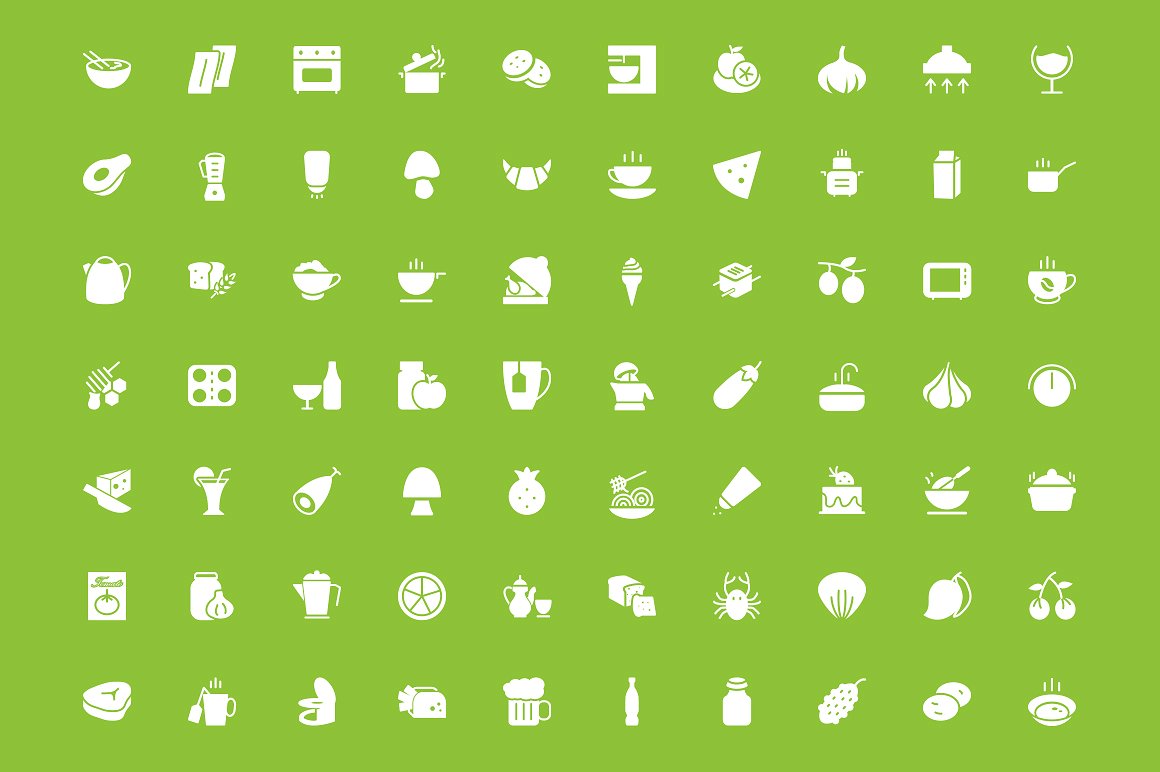 300 Food Vector Icons