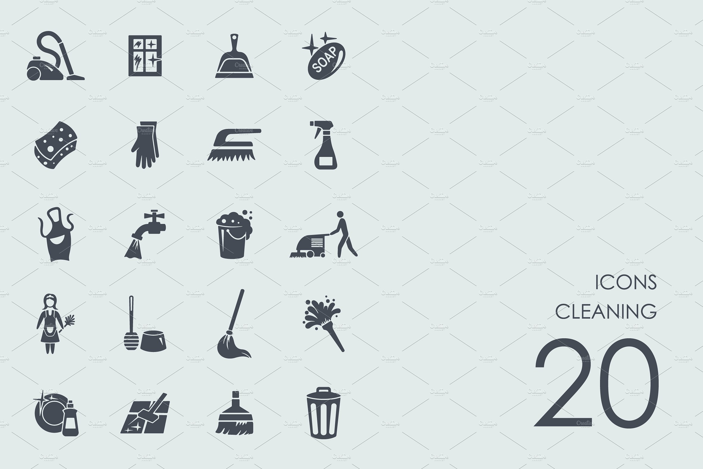 Cleaning icons