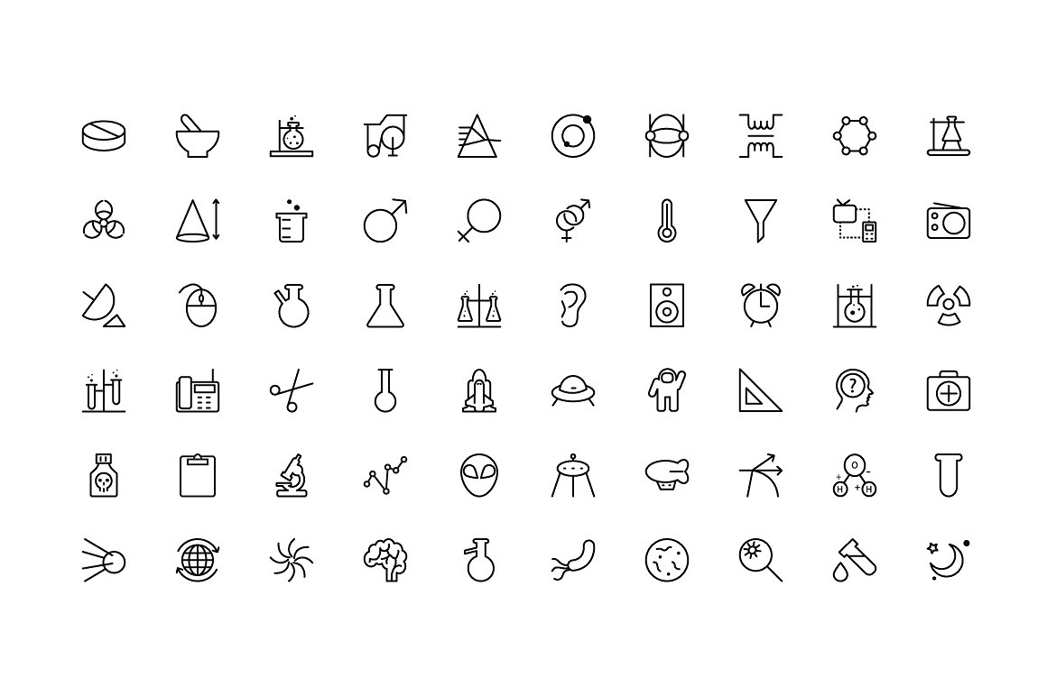 150 Science Icons