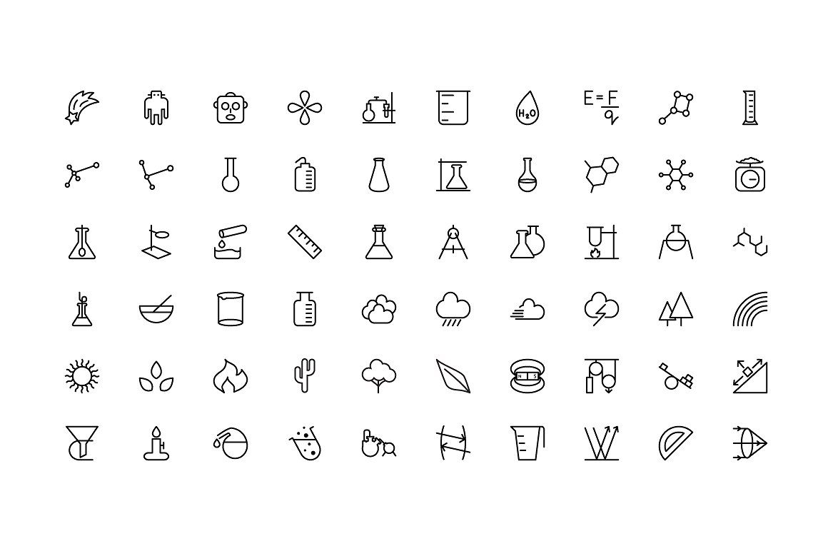 150 Science Icons