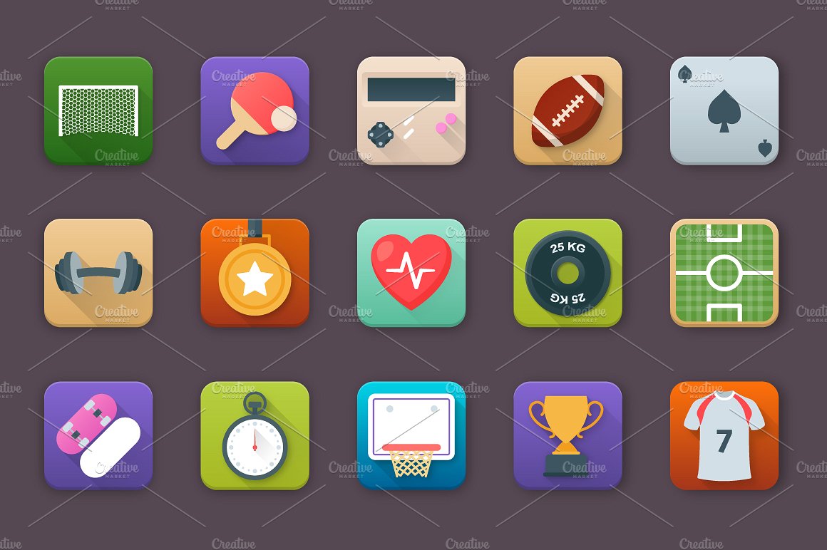 75 Sports App Icons