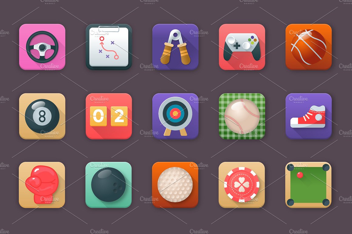 75 Sports App Icons