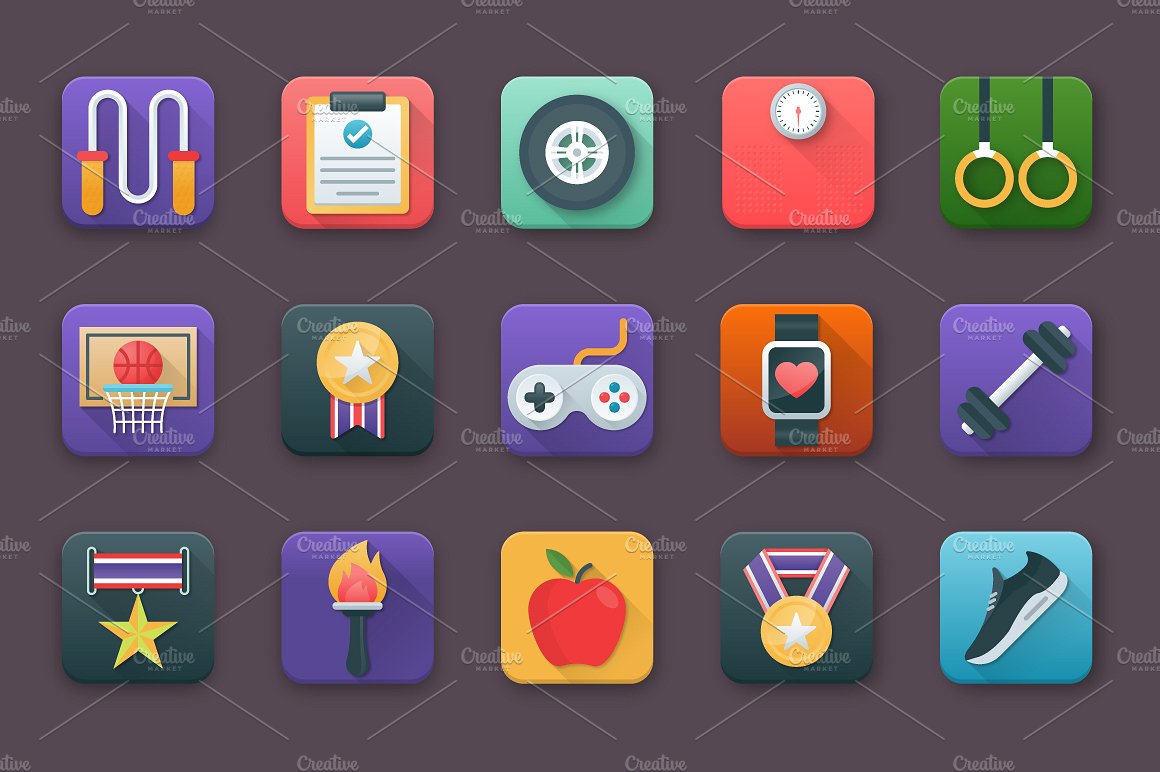 75 Sports App Icons