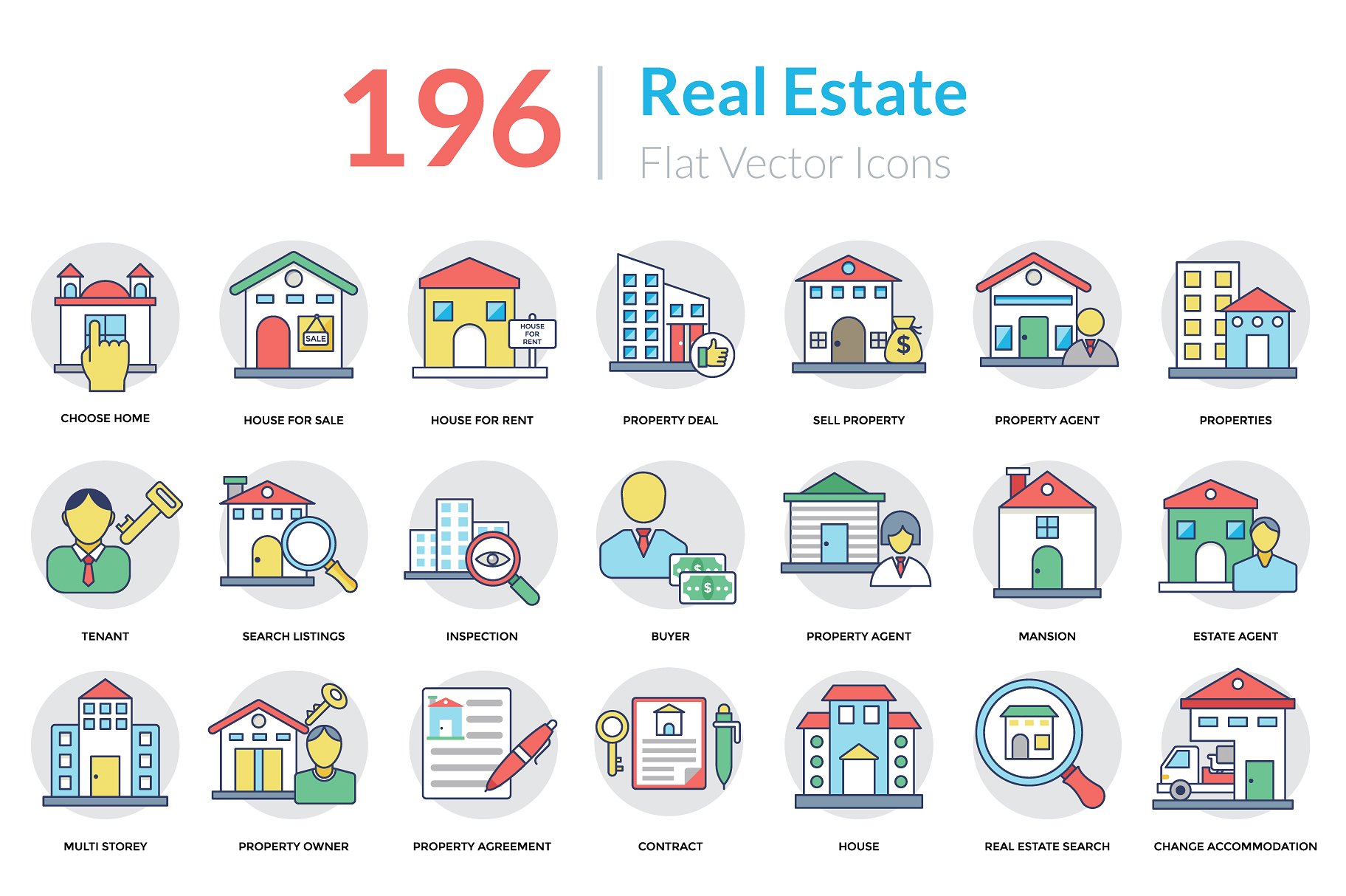 196 Real Estate Icons