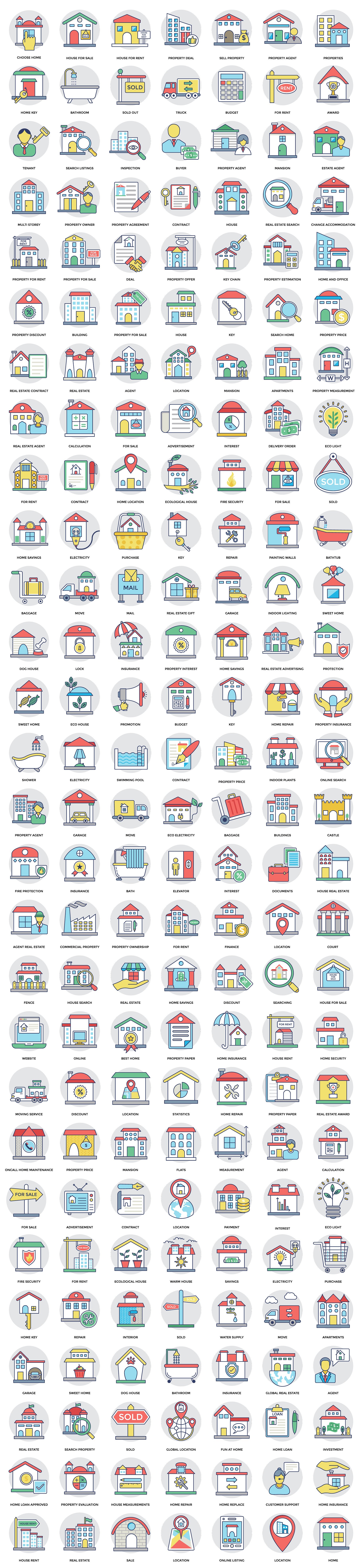 196 Real Estate Icons