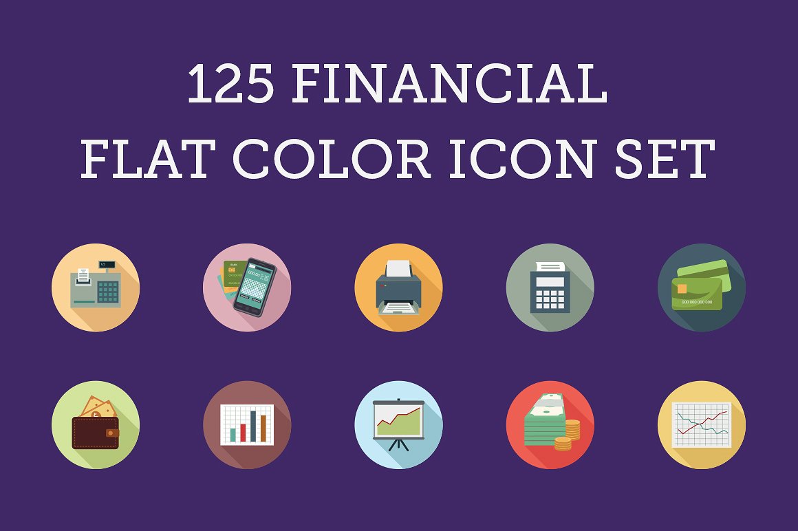 125 Financial Flat Color Icon