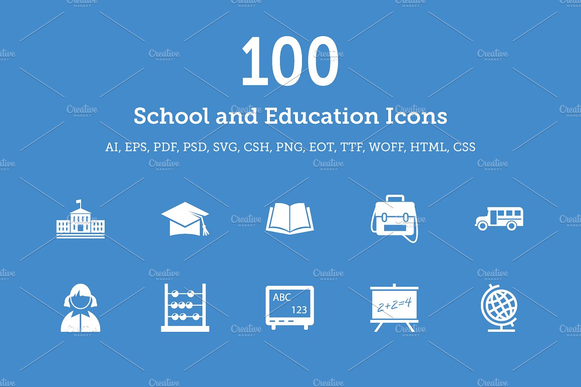 School and Education Vector Ic