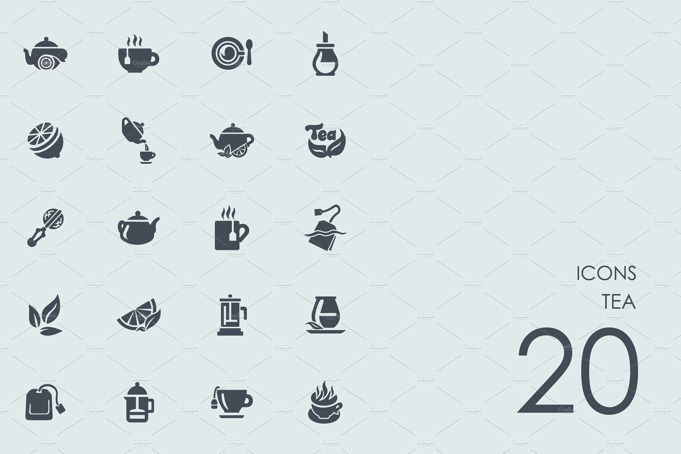 Tea icons