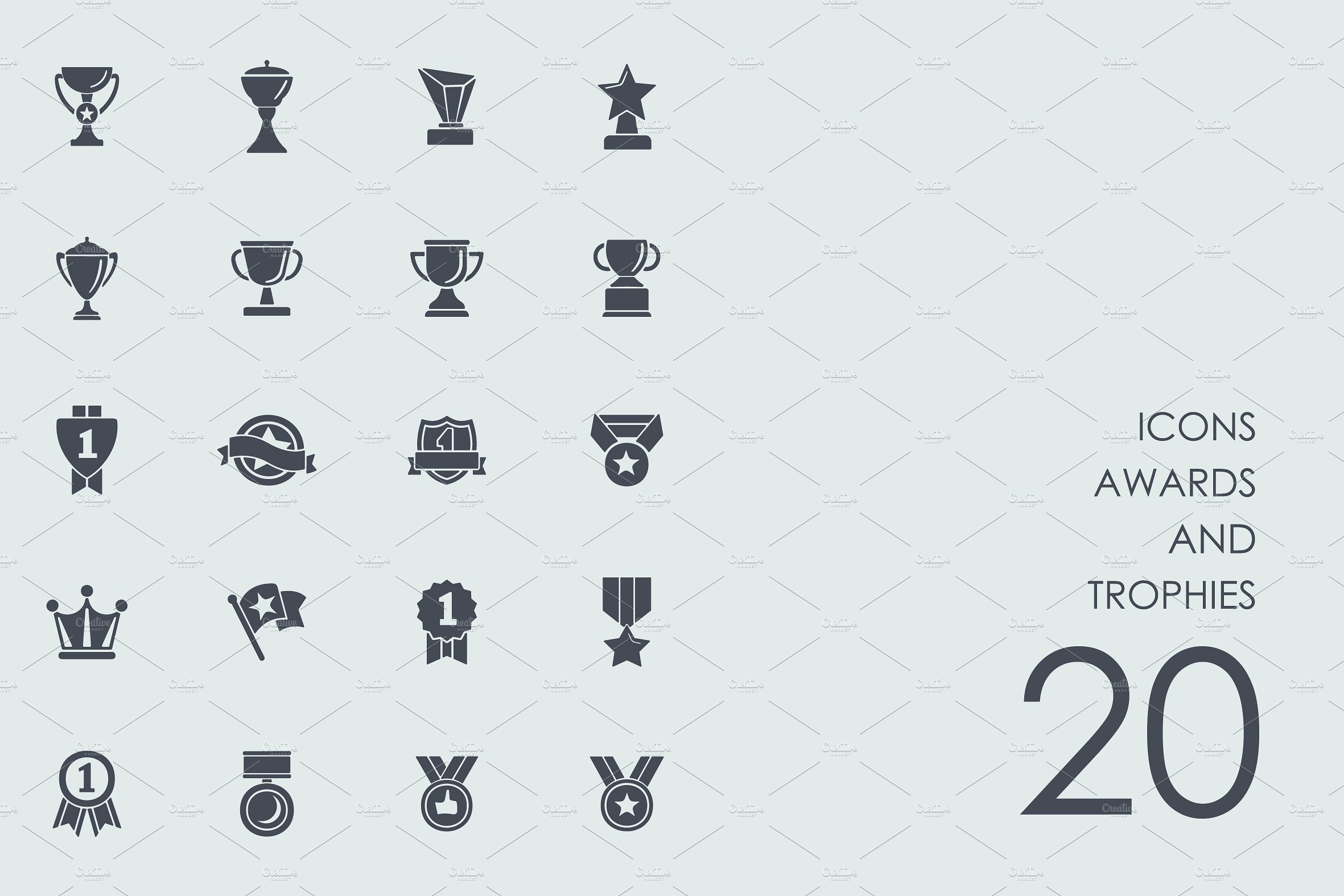 Awards and trophies icons