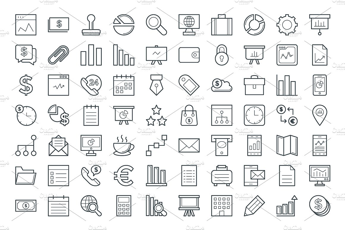 125 Business Vector Icons