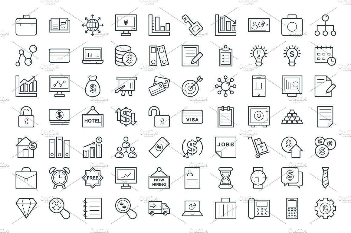 125 Business Vector Icons