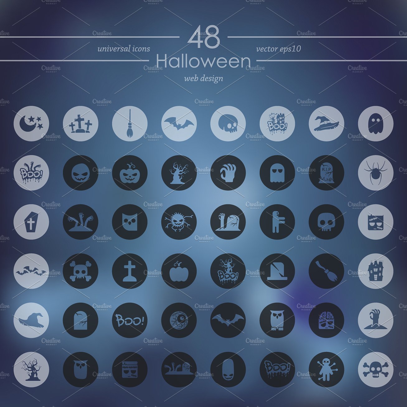 48 HALLOWEEN icons